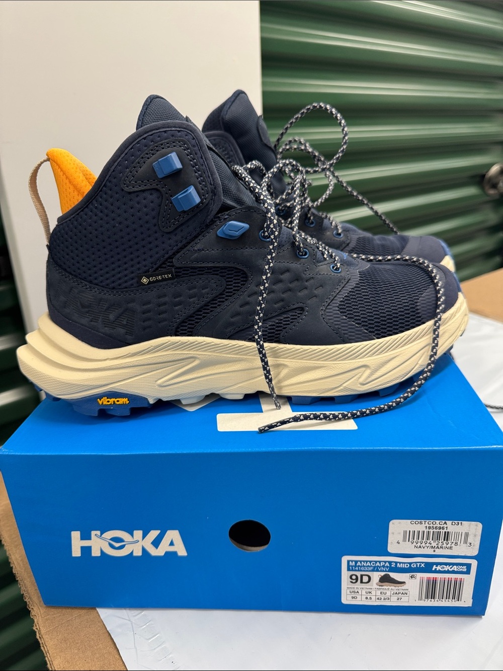 Hoka Anacapa 2 Mid GTX Navy with Yellow Accent